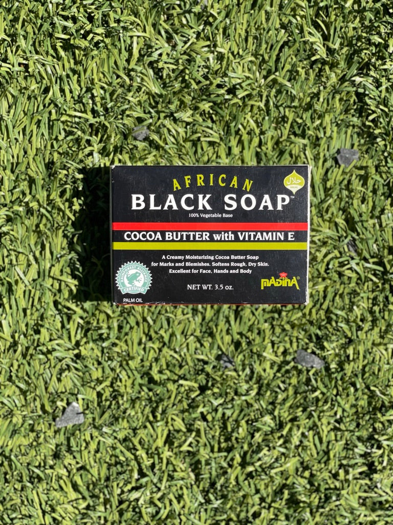 Cocoa Butter and Vitamin E Black Soap