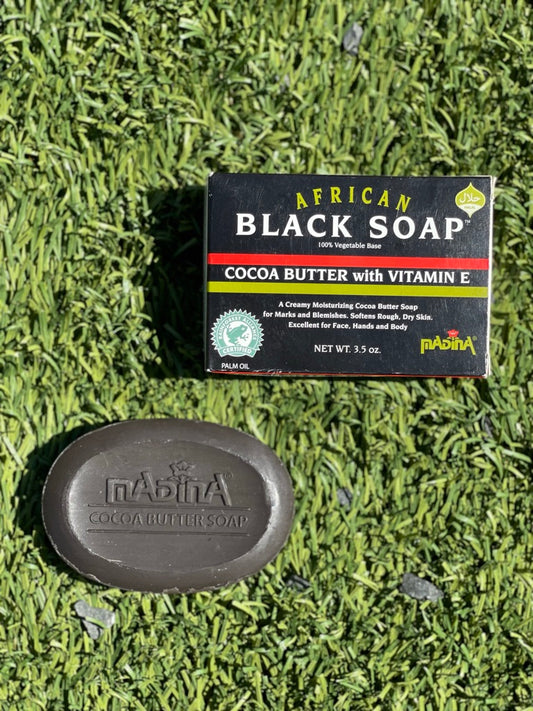 Cocoa Butter and Vitamin E Black Soap